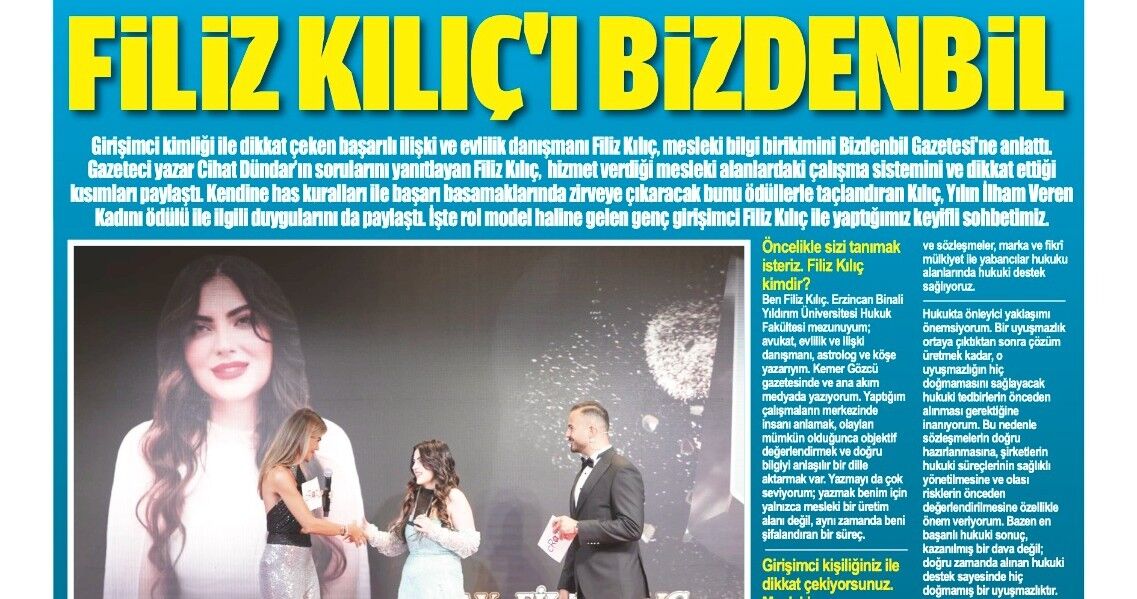 FİLİZ KILIÇ'I BİZDENBİL