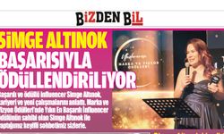 SİMGE ALTINOK BAŞARISIYLA ÖDÜLLENDİRİLİYOR