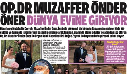 OP.DR MUZAFFER ÖNDER ÖNER DÜNYA EVİNE GİRİYOR