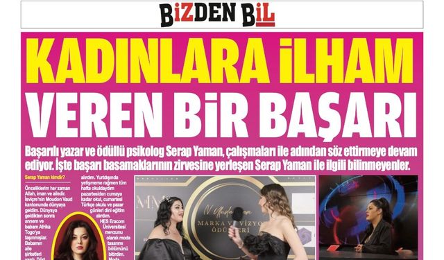 KADINLARA İLHAM VEREN BİR BAŞARI