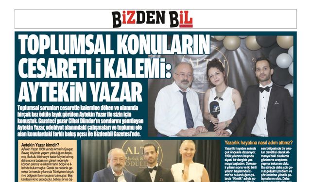 TOPLUMSAL KONULARIN CESARETLİ KALEMİ: AYTEKİN YAZAR