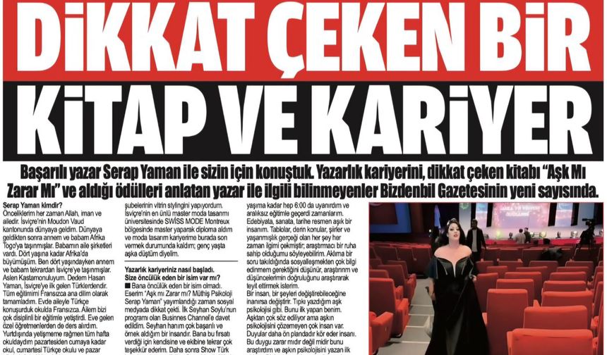 DİKKAT ÇEKEN BİR KİTAP VE KARİYER