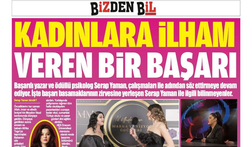 KADINLARA İLHAM VEREN BİR BAŞARI