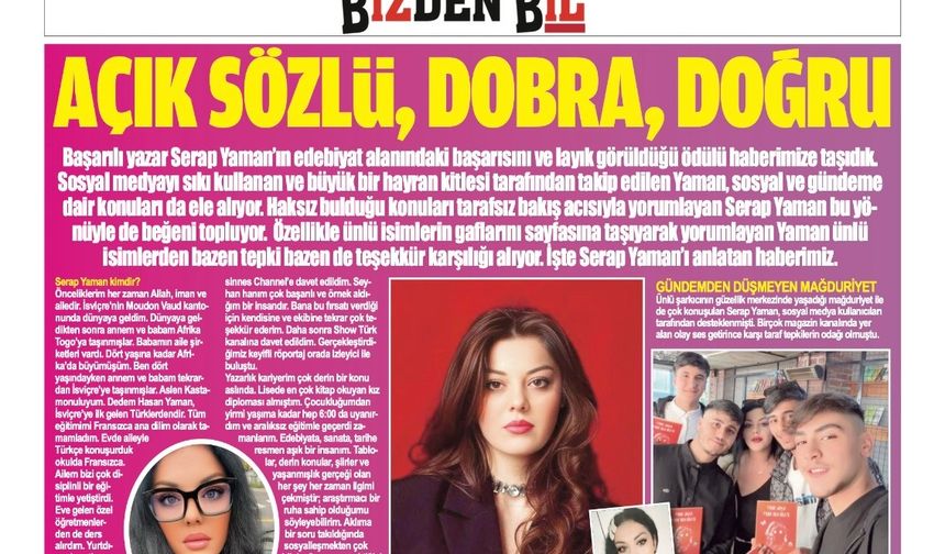 AÇIK SÖZLÜ, DOBRA, DOĞRU