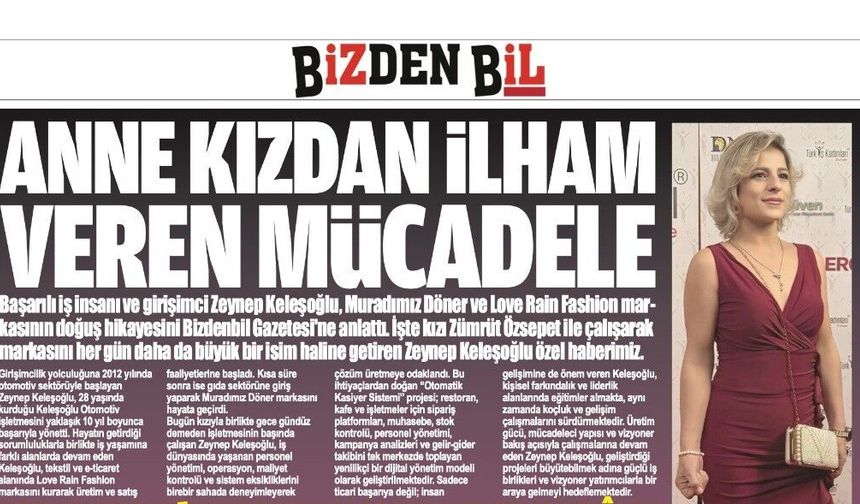 ANNE KIZDAN İLHAM VEREN MÜCADELE