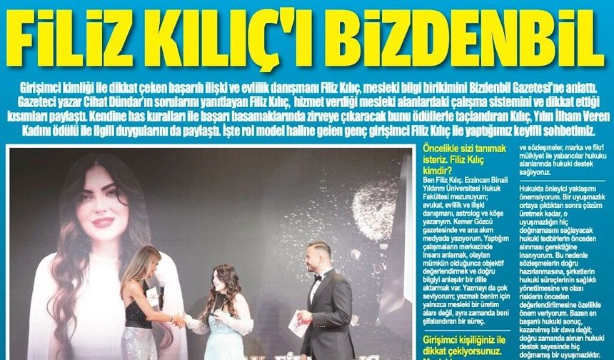 FİLİZ KILIÇ'I BİZDENBİL